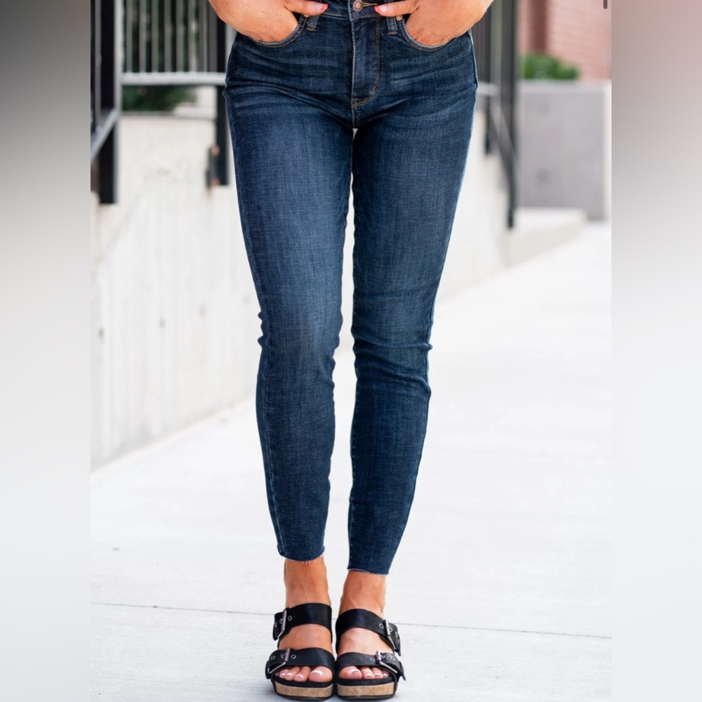 Judy Blue JB88527 DK-CO Skinny Stretch Denim Jeans; Size 9/29; Pre-owned